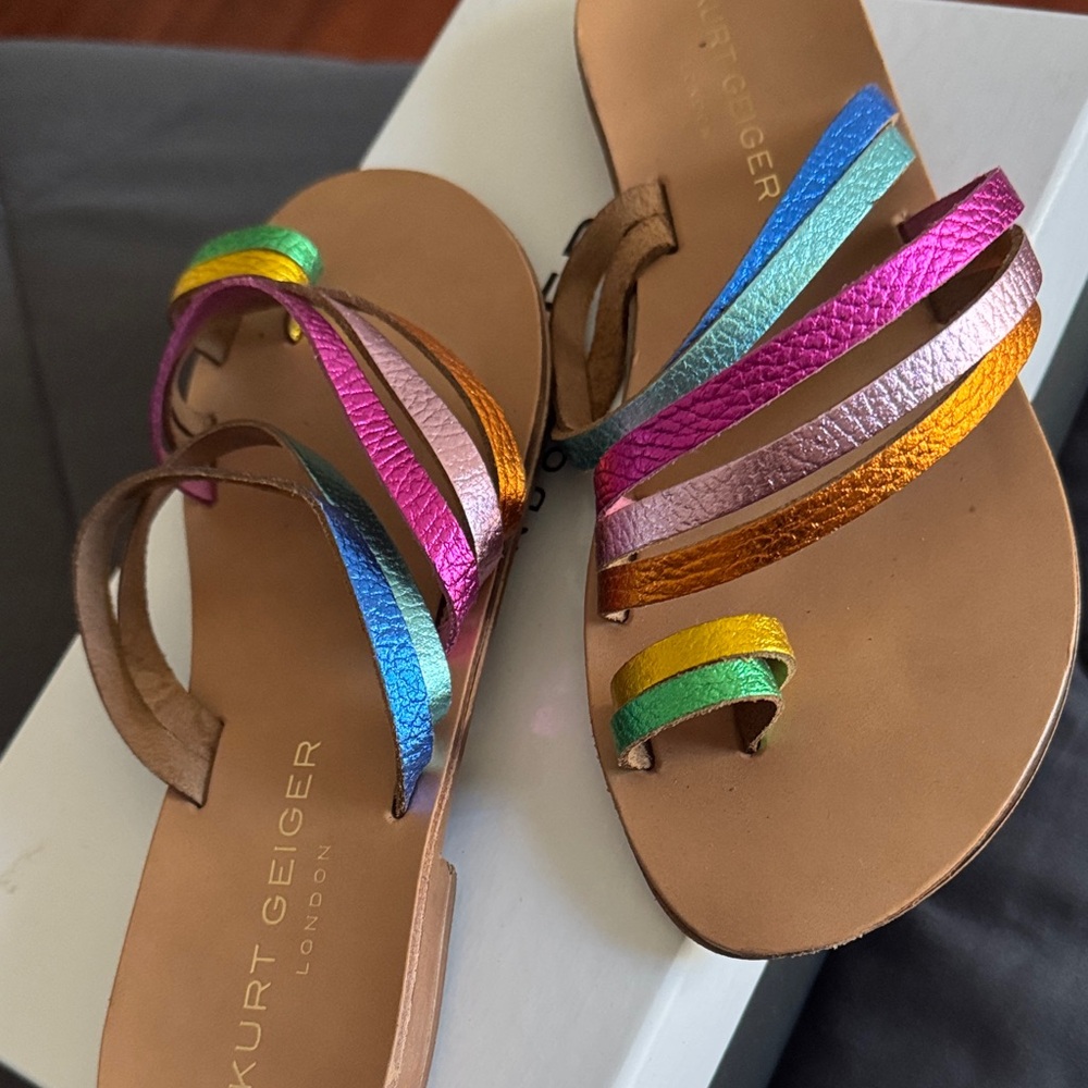 Kurt Geiger Women's Rainbow Strappy Sandals